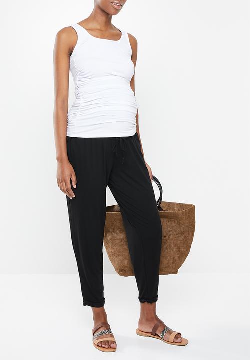 Superbalist - Maternity Easy fit drop crotch jogger - black