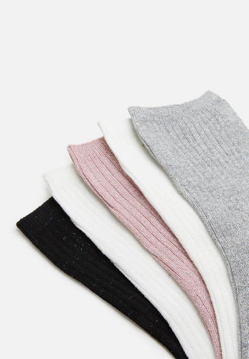 Cotton On - 5Pack sparkle sock - multi