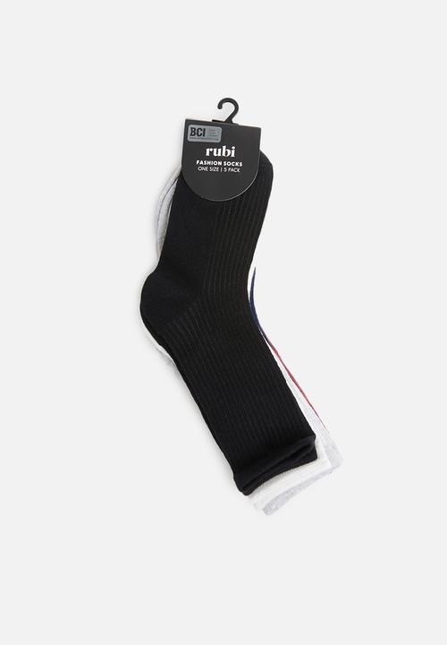 Cotton On - 5Pack everyday rib sock - multi