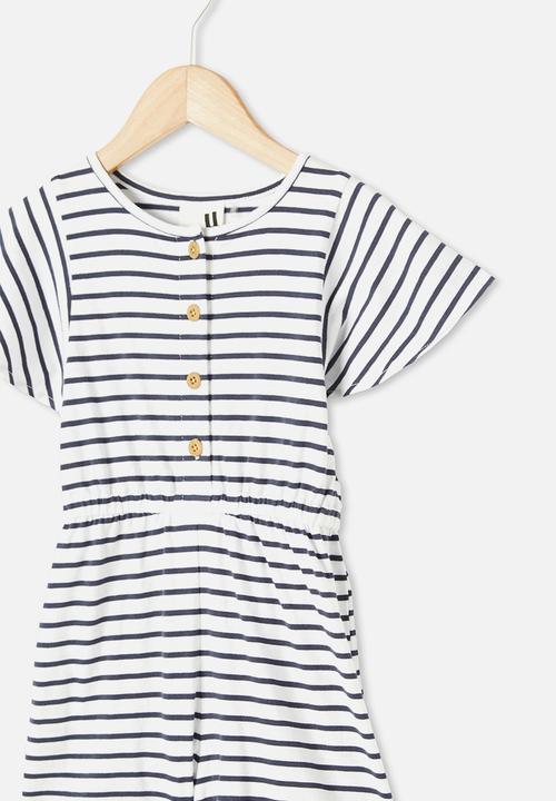 Cotton On - Clare playsuit - navy & white 
