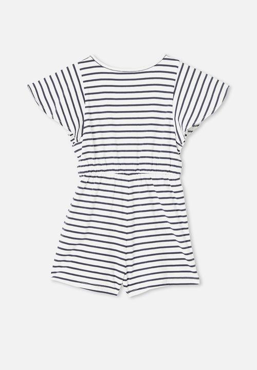 Cotton On - Clare playsuit - navy & white 