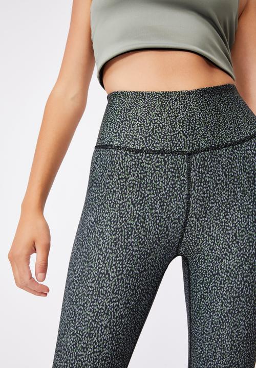 Cotton On - Reversible 7/8 tight - irregular speck black