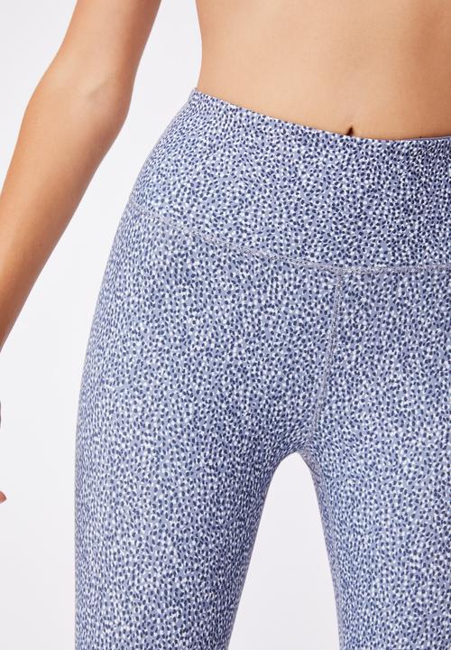 Cotton On - Reversible 7/8 tight - irregular speck blue jay/blue jay