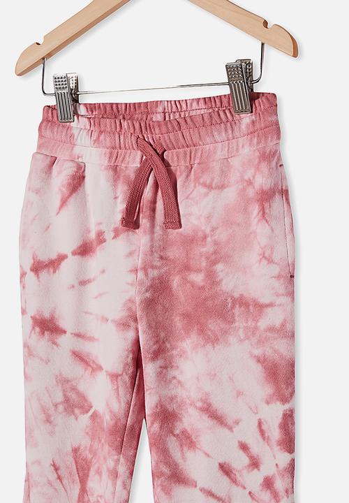 Cotton On - Corey trackpant - red