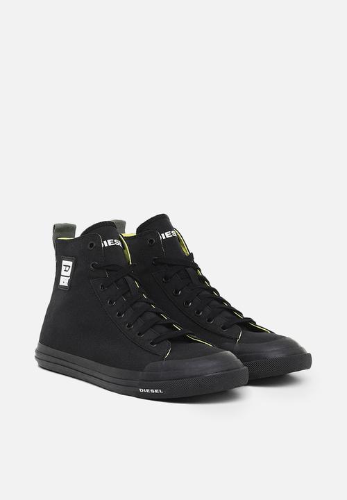 Diesel  - S-astico mid cut sneakers - black