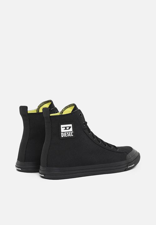 Diesel  - S-astico mid cut sneakers - black