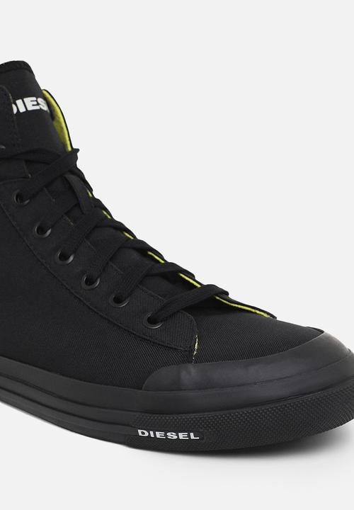 Diesel  - S-astico mid cut sneakers - black