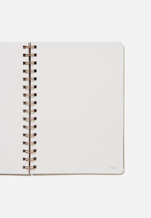 Typo - A5 dot daily scribe notebook - pink