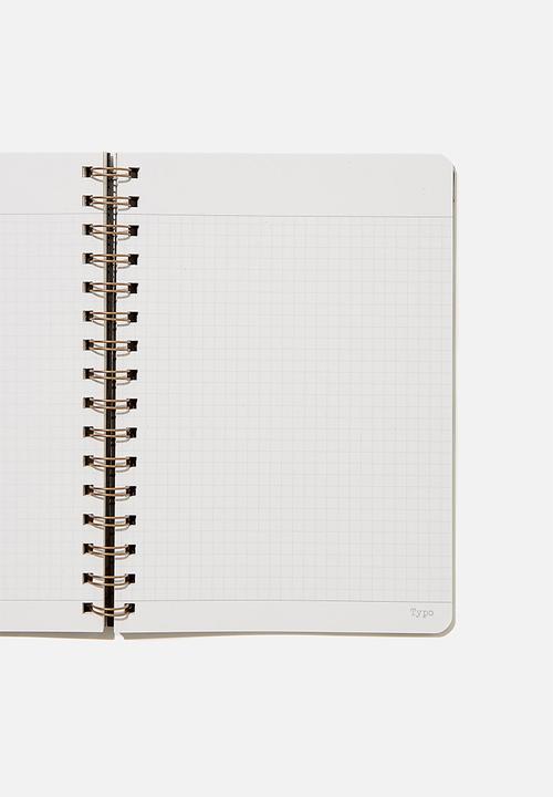 Typo - A5 grid daily scribe journal - grey 