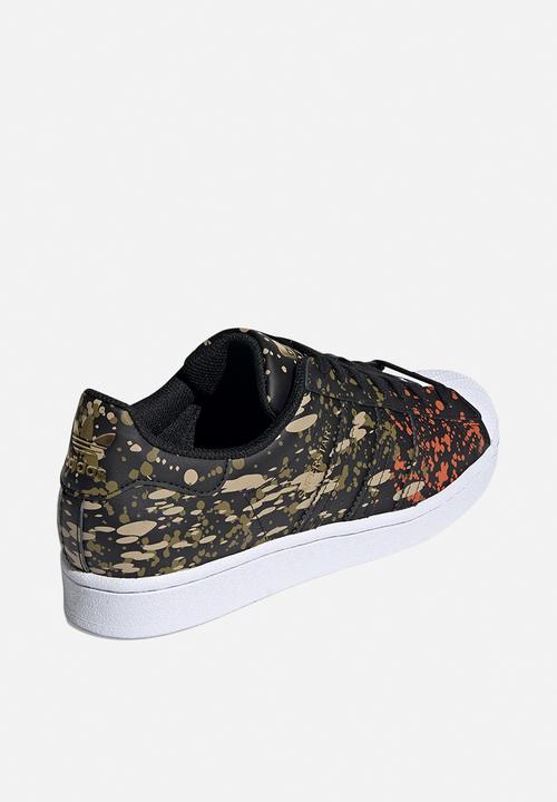 adidas Originals - Superstar - core black/core black/fox orange