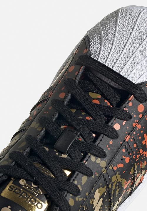 adidas Originals - Superstar - core black/core black/fox orange