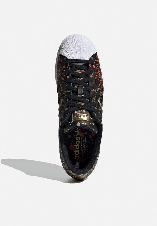 adidas Originals - Superstar - core black/core black/fox orange