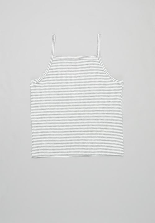 KIDS ONLY - Nati sleeveless top - grey & white 