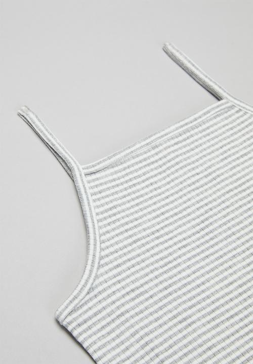 KIDS ONLY - Nati sleeveless top - grey & white 