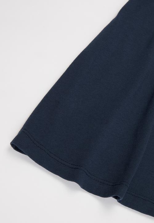 Pop Candy - Mermaid squad short sleeve dress - navy