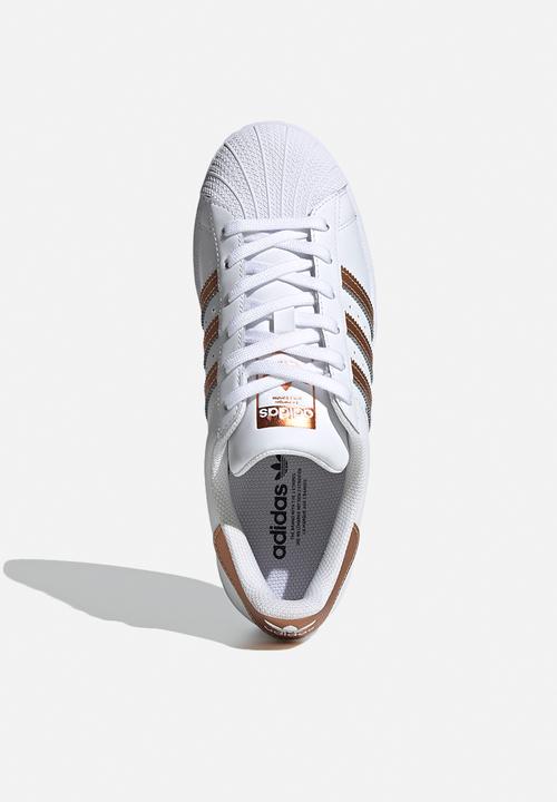 adidas Originals - Superstar w - ftwr white/copper met./core black