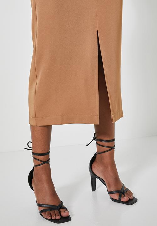 Superbalist - Pencil midi skirt - natural