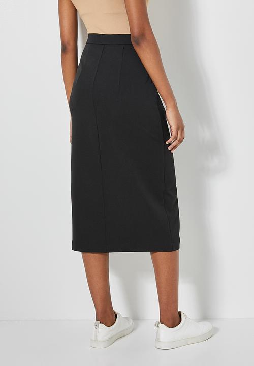 Superbalist - Pencil midi skirt - black
