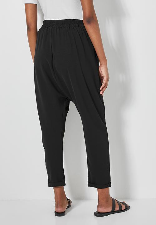 Superbalist - Drop crotch trousers - black