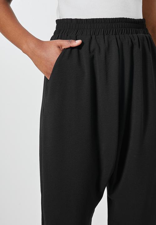Superbalist - Drop crotch trousers - black