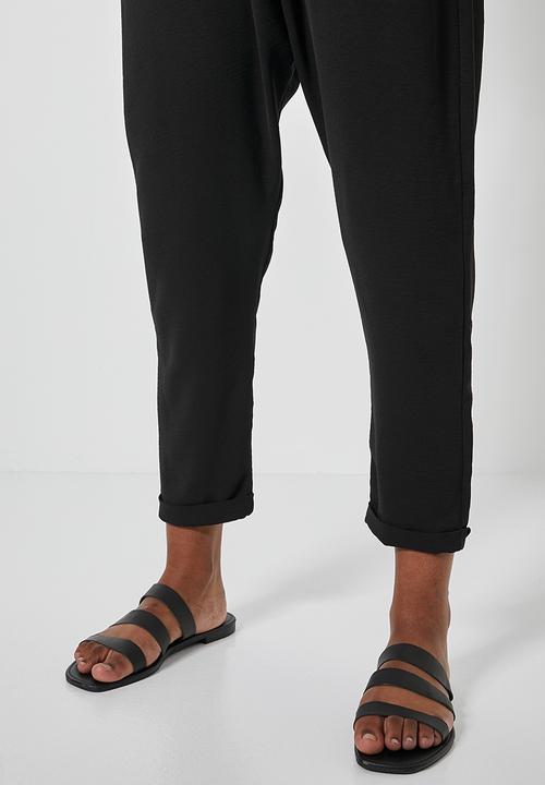 Superbalist - Drop crotch trousers - black