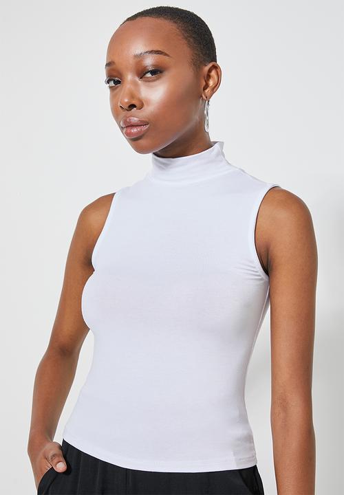 Superbalist - 2 pack turtle neck top - white & brown 