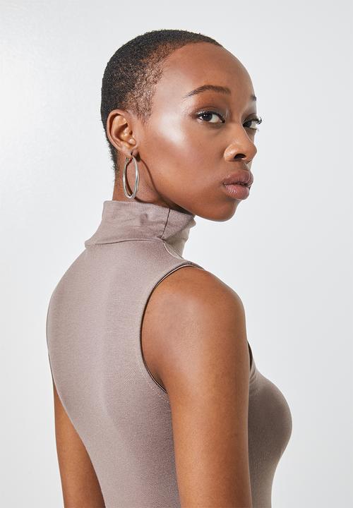 Superbalist - 2 pack turtle neck top - white & brown 