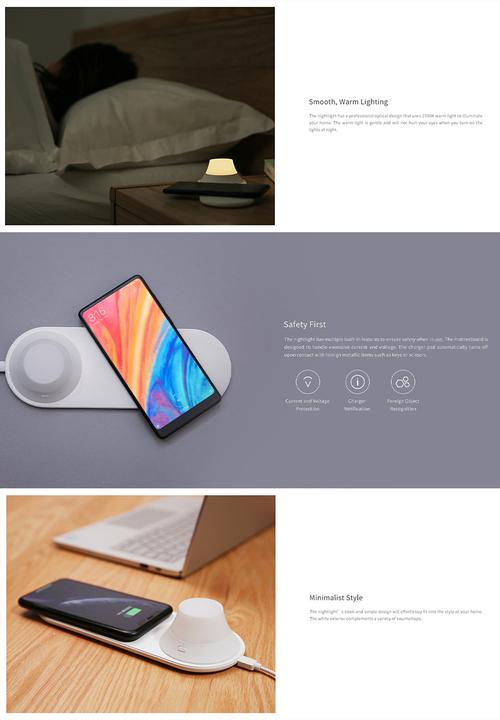 Yeelight - 15w Wireless Charging Nightlight - Removable Portable Magnet Light