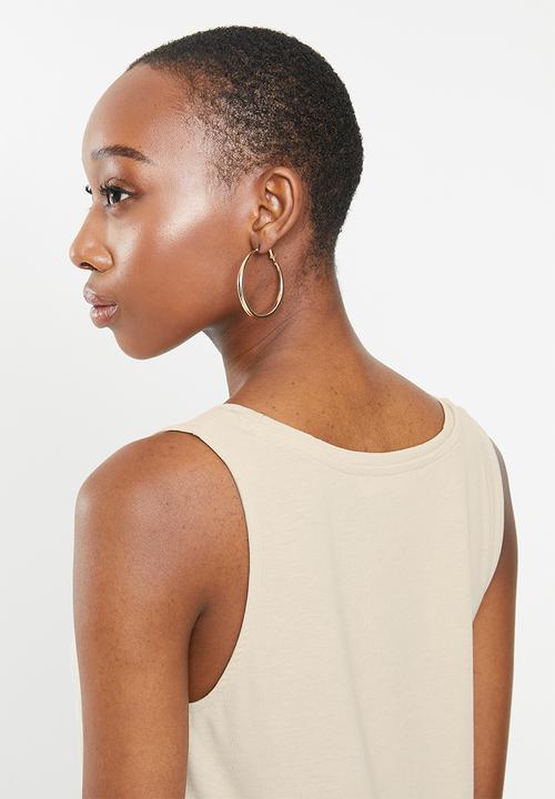 MANGO - Top bobar - beige 