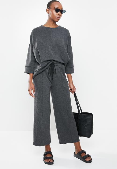 MANGO - Trousers mia - dark grey