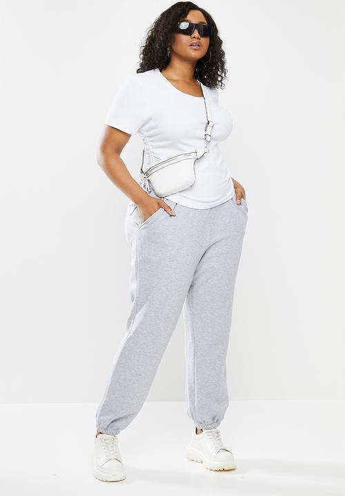 Missguided - Plus size 90's joggers - grey