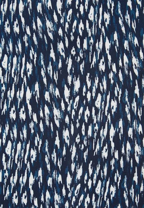 edit - Mandarin collar a-line midaxi - navy 