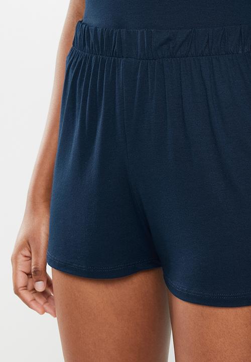 Superbalist - Sleep vest & shorts set - navy