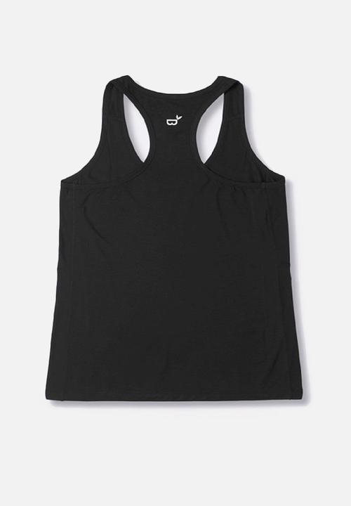 BOODY - Racer back tank - black