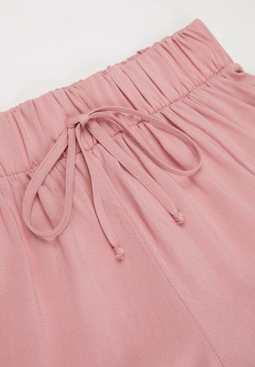 Rebel Republic - Girls elasticated waistband shorts - pink