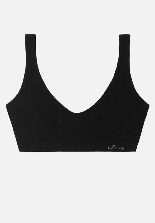 BOODY - Crop bra - black