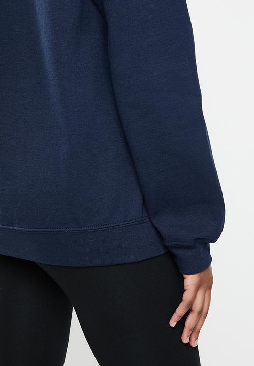 Missguided - Harvard graphic stripe detail sweat - navy