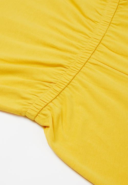KIDS ONLY - May life short sleeve playsuit - yellow