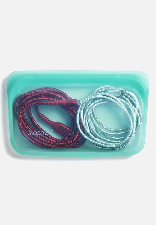 Stasher - Reusable silicone snack bag - blue