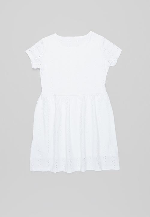 KIDS ONLY - Grace life short sleeve dress - white
