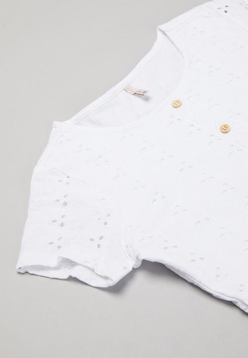 KIDS ONLY - Grace life short sleeve dress - white