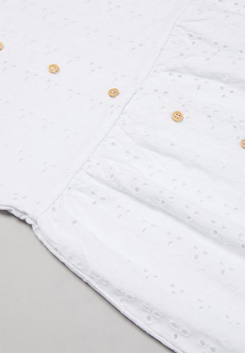 KIDS ONLY - Grace life short sleeve dress - white