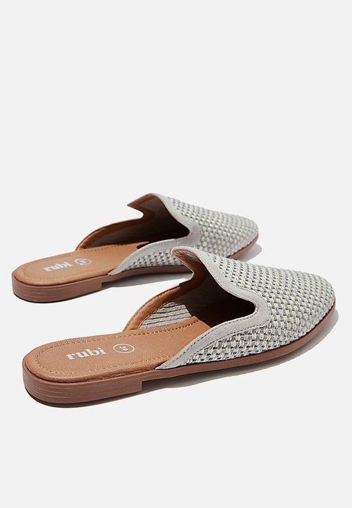 Cotton On - Shade raffia mule - grey 