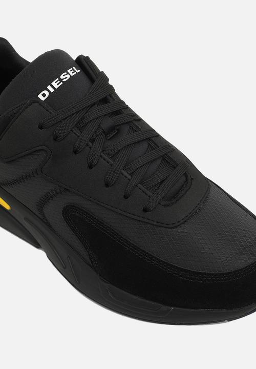 Diesel  - S-serendipity low cut sneakers - black / cyber yellow