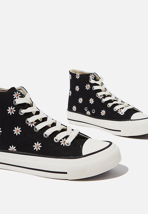 Cotton On - Britt retro high top - black 