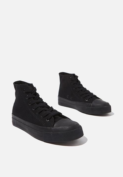 Cotton On - Britt retro high top - black 