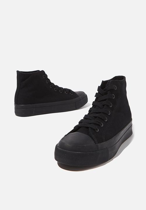 Cotton On - Britt retro high top - black 