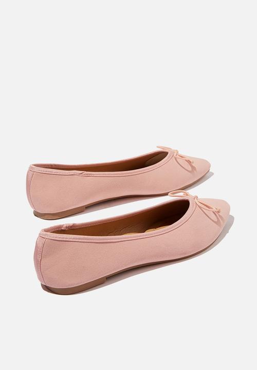Cotton On - Essential evelyn point ballet - pink 