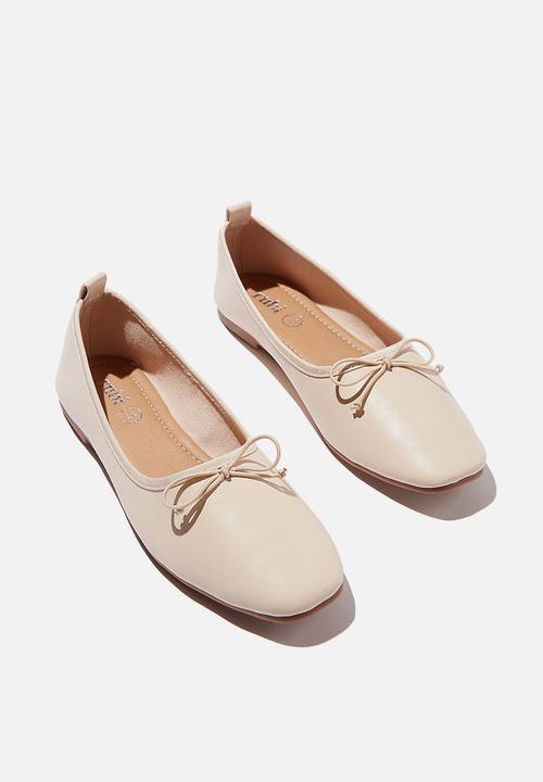 Cotton On - Essential rylee ballet - stone 