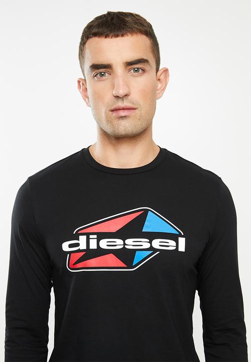 Diesel  - T-diegos-ls-k41 T-shirt - black